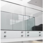 2" Ø Diameter Standoff, Adjustable Round Standoff for Glass Railing, Stainless steel 316