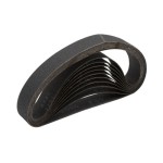 118X21400X, FHC 1-1/8" X 21" 400X Grit Glass Grinding Belts For Portable Sanders - 10/Bx