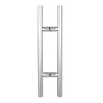 CLP Ladder Style, Back-to-Back Pull Entrance Door Handle, Stainless Steel 304 Tube in 1/16" Thickness