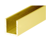CSDCD12, Satin Brass, U Channel for 1/2" Shower Door Fixed Panel