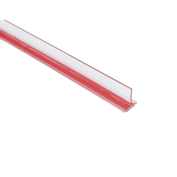 CSDTWT2, Translucent Vinyl Edge 'T' Wipe with Pre-Applied Tape