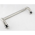 CM17412,  Ø 1 X 12"(CTC), Singled-Side Offset Pull Handles Brushed Stainless Steel