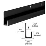 CRL 1/4" Standard Aluminum J-Channel