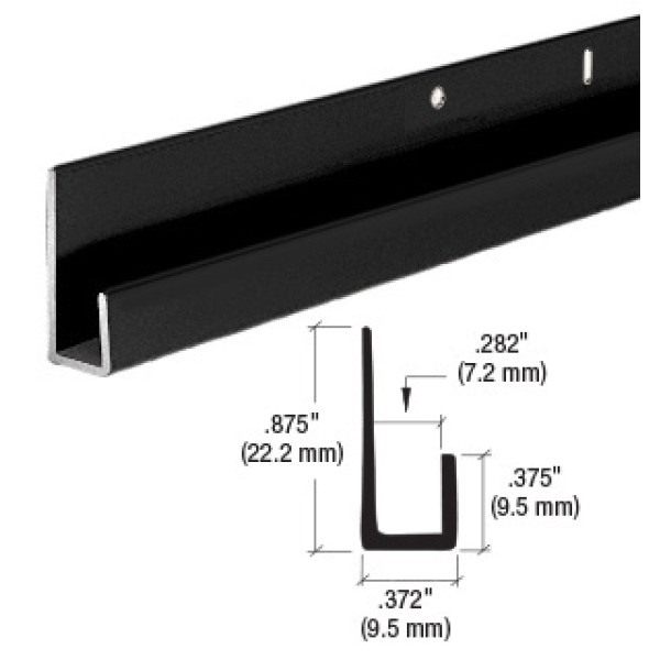 CRL 1/4" Standard Aluminum J-Channel