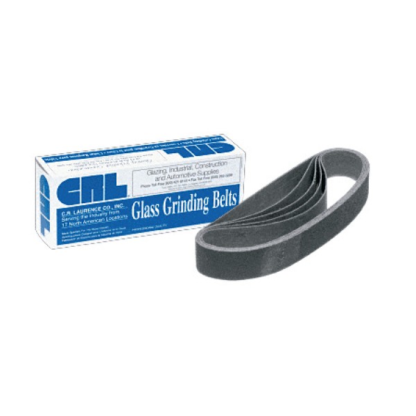 CRL 1-1/8" x 21" 600X Grit Glass Grinding Belt for Portable Sanders - 10/Bx