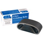 CRL 3" x 21" 40X Grit Glass Grinding Belts for Portable Sanders - 10/Bx