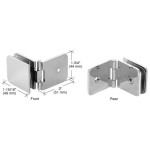 CRL  Adjustable Wall Mount Glass Clamp